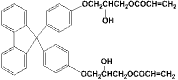 Epoxy propyl bisphenol fluorenylacrylate